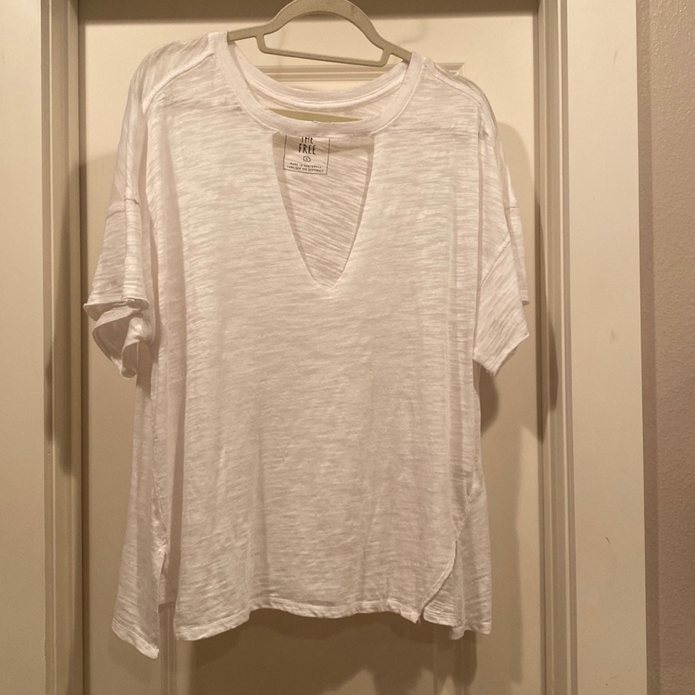 Flowy white top